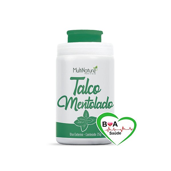 TALCO MENTOLADO 35 G MULTINATURE USO EXTERNO BOA SAUDE
