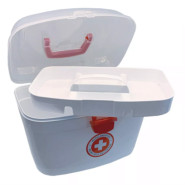 MALETA DE PRIMEIROS SOCORROS GRANDE COM BANDEJA 36x23x22 CM  REF 536