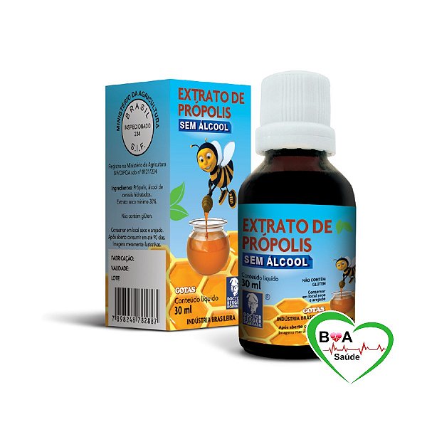 EXTRATO DE PROPOLIS  SEM ALCOOL FR 30ML DOCTOR BERGER BOA SAUDE SUPLEMENTOS