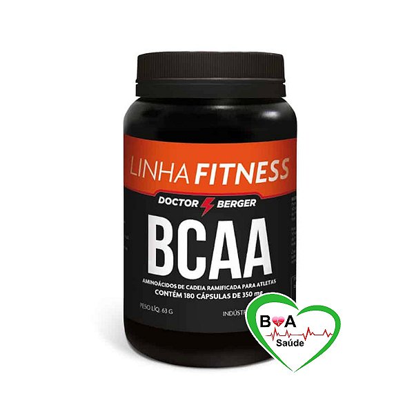BCAA 350 MG COM 180 CAPSULAS DOCTOR BERGER  FITNESS BOA SAUDE