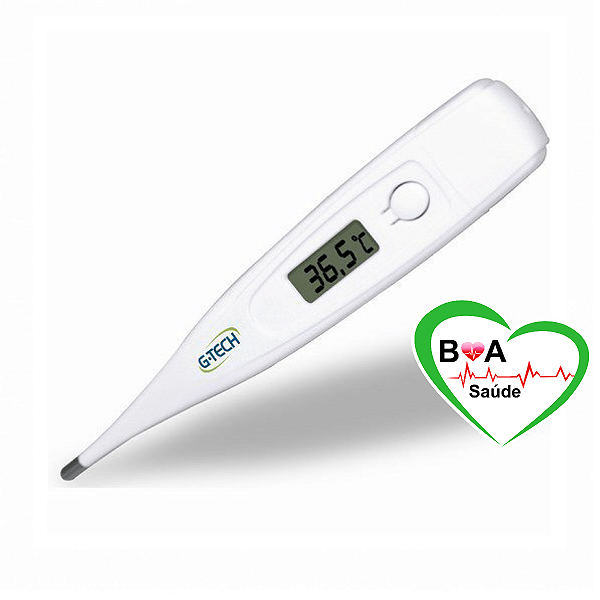 TERMOMETRO CLINICO DIGITAL  BRANCO TH150 G-TECH BOA SAUDE
