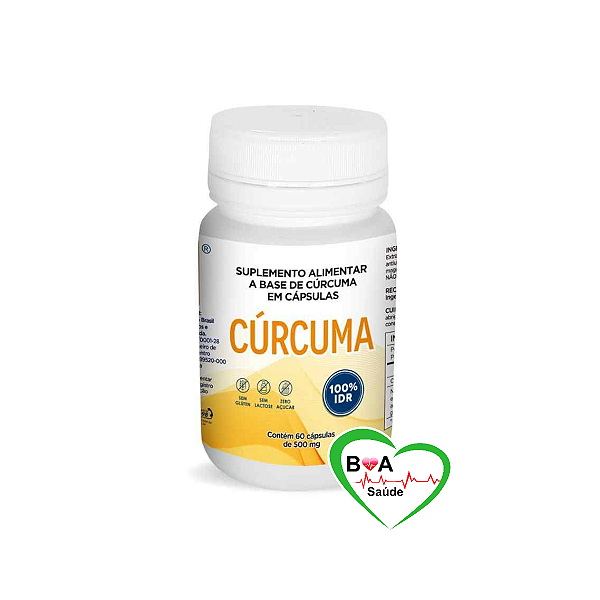 CURCUMA 500MG COM 60 CAPSULAS ACAFRAO DA TERRA ORIGINAL DOCTOR BERGER BOA SAUDE