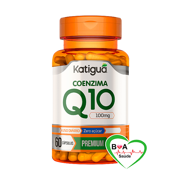COENZIMA Q10 100MG COM 60 CAPSULAS KATIGUA ENZIMA BOA SAUDE