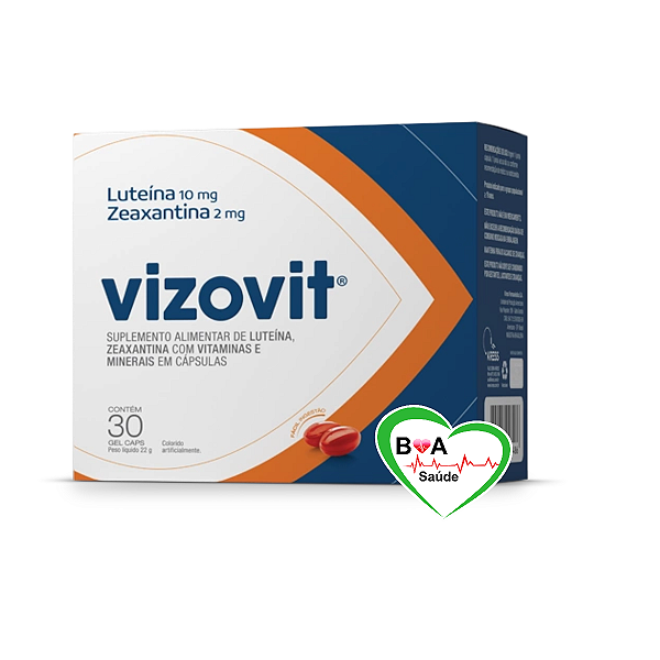 Visovit Luteina 10mg Zeaxantina 2mg Vitaminas Olhos C/ 30 Cp Kress Boa Saude