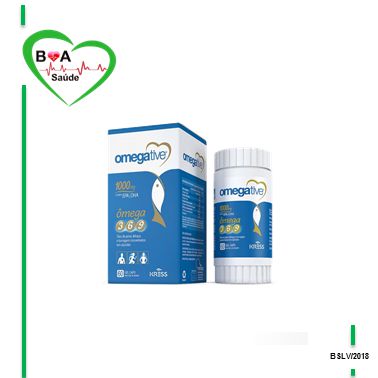 OMEGATIVE 3 6 E 9 1000MG C/60 CAPS GEL - Boa Saúde Kress