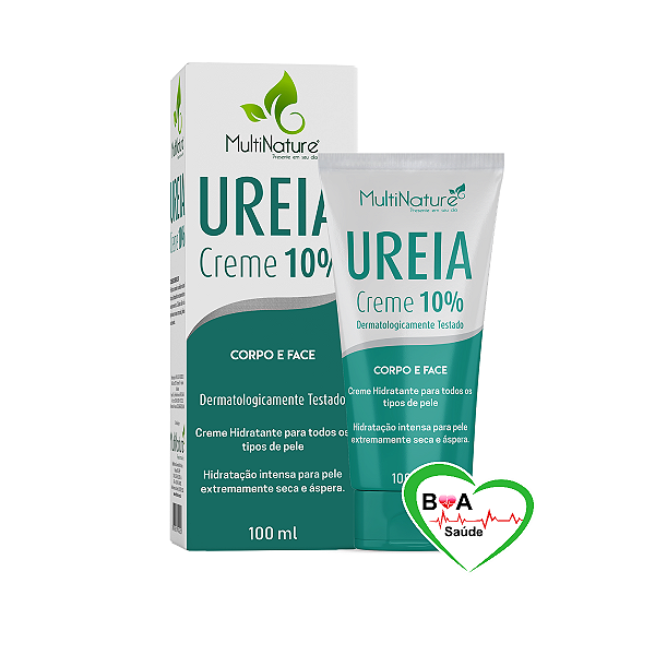 UREIA 10% CREME HIDRATANTE CORPO E FACE 100ML MULTINATURE