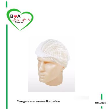 TOUCA DESCARTÁVEL SANFONADA  BRANCA NÃO ESTÉRIL C/100  UNIDADES