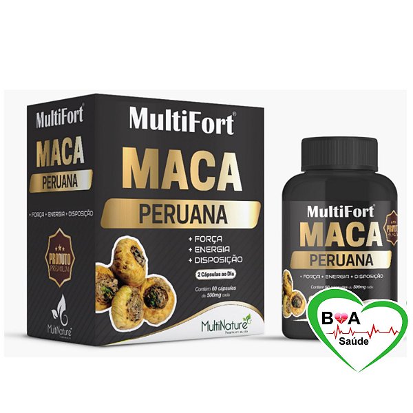 MACA PERUANA 350 MG LEPIDIUM MEYENII COM 60 CAPSULAS ORIGINAL MULTINATURE BOA SAUDE SUPLEMENTOS LOJA VIRTUAL