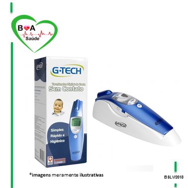 TERMOMETRO DIGITAL INFRAVERMELHO SEM CONTATO TESTA E OUVIDO G TECH BOA SAUDE