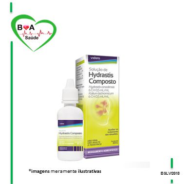 HYDRASTIS COMPOSTO 30ML - Vidora Boa Saúde