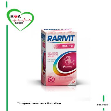 RARIVIT MULHER  SUPLEMENTO VITAMÍNICO E MINERAL COMPRIMIDOS REVESTIDOS