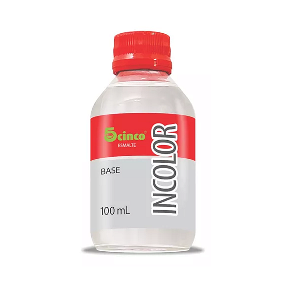 BASE INCOLOR 100ML UNHAS SAUDAVEL E BRILHO 5CINCO