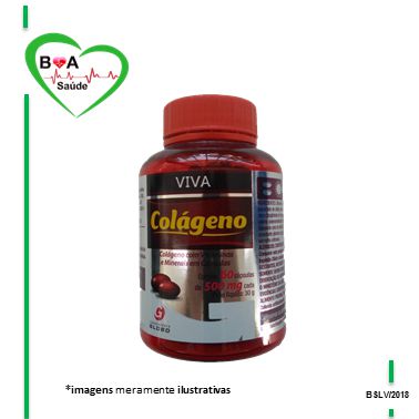 COLÁGENO 500MG COM VITAMINAS E MINERAIS COM 60 CÁPSULAS
