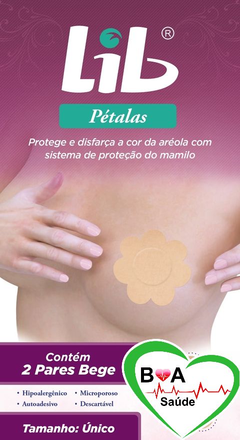 LIB PÉTALAS COM 2 PARES TRADICIONAL BEGE