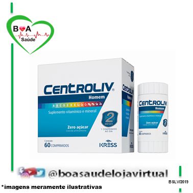 CENTROLIV HOMEM COMPRIMIDOS SUPLEMENTO VITAMÍNICO E MINERAL