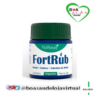 FORTRUB 40G UNGUENTO MULTINATURE MENTOL+CANFORA+SALICILATO DE METILA BOA SAUDE