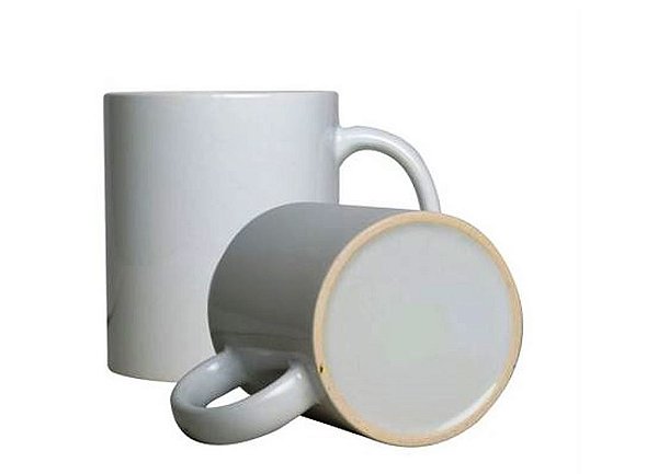 36 Canecas de Cerâmica de 300 ml Branca Biona