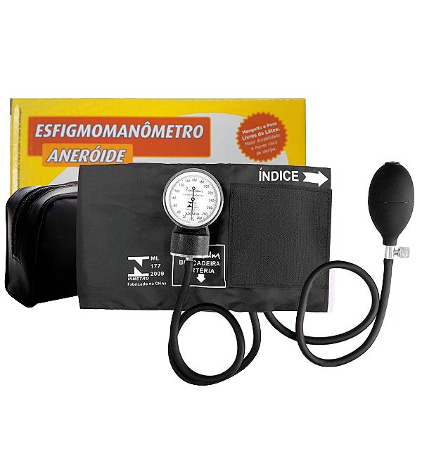 Aparelho De Pressão Arterial Manual Esfigmomanômetro Premium Cores - JRMED