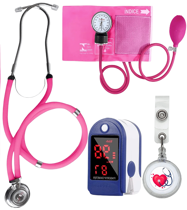Kit Esfigmomanômetro C/ Esteto Rappaport Premium