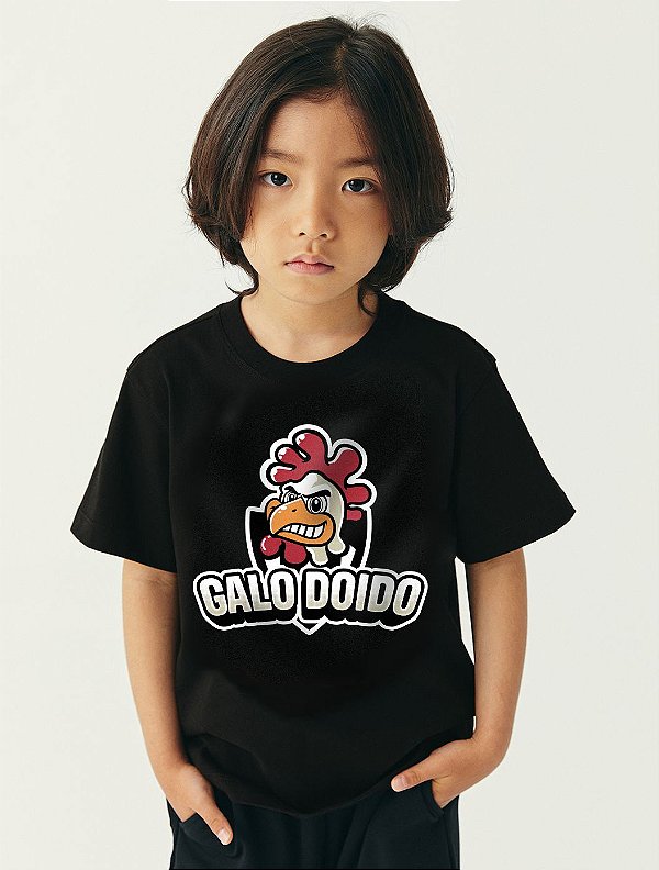 Camisa do Galo - Galo Doido Emblema | INFANTIL