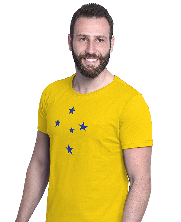 Camisa do Cruzeiro - 5 Estrelas Amarela
