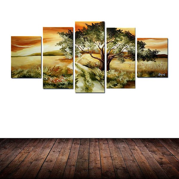 Quadro Decorativo Paisagem Arvores Moderno 47