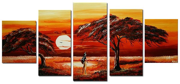 Quadro Decorativo Africano Paisagem 59