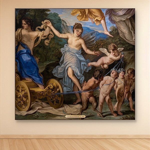 Quadro Decorativo O Triunfo dos Elementos Pintura Clássica Mitológica 6476