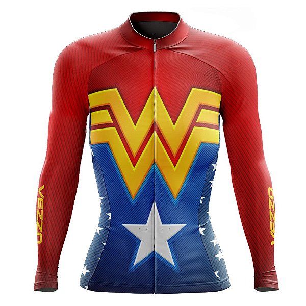 Camisa mulher maravilha ciclismo Clearance