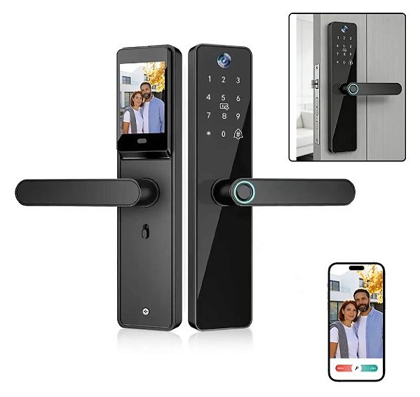 Fechadura de segurança para porta - Biométrica