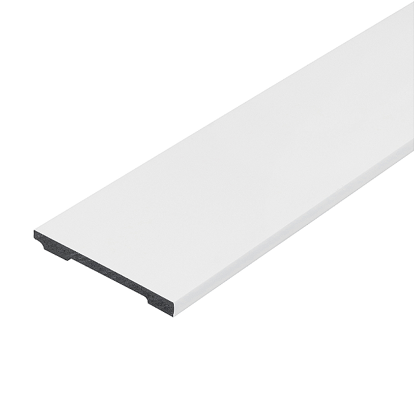 RODAPÉ DE POLIESTIRENO SANTA LUZIA BELLITAS 7CM BRANCO LISO 2,20M (CX C/ 10)