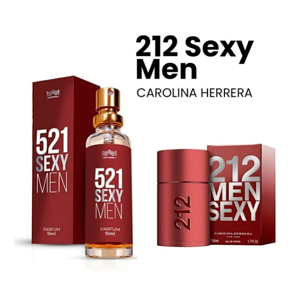 212 Sexy Men - 521 Sexy Men Parfum 15ml - Masculino