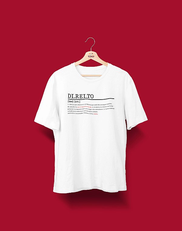 Camisa Universitária - Direito - Por definição - Basic