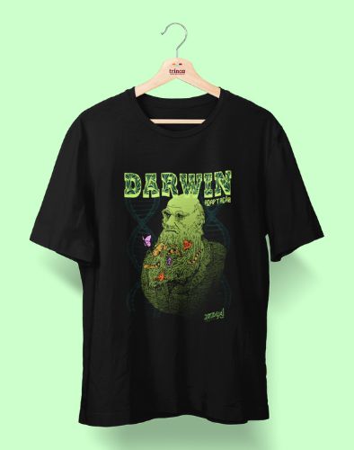 Camisa Personalizada - Comics - Charles Darwin - Basic