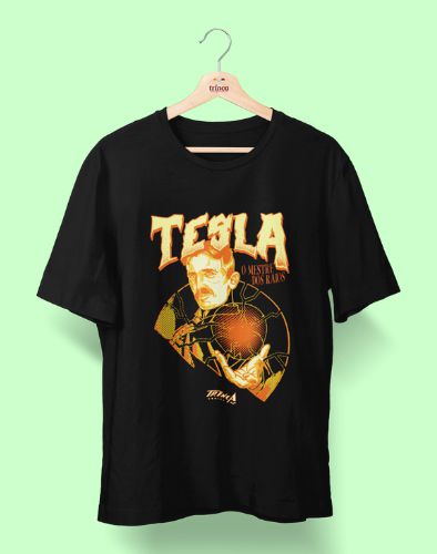 Camisa Personalizada - Comics - Nikola Tesla - Basic