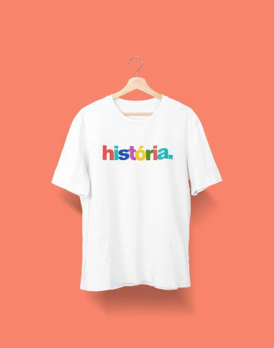 Camisa Universitária - História - Aquarela - Basic