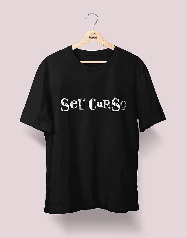 Camiseta Universitária - Seu Curso (Personalizável) - Nanquim