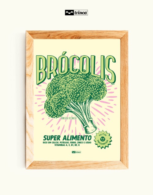 Quadro Decorativo - Nutrição - Brócolis