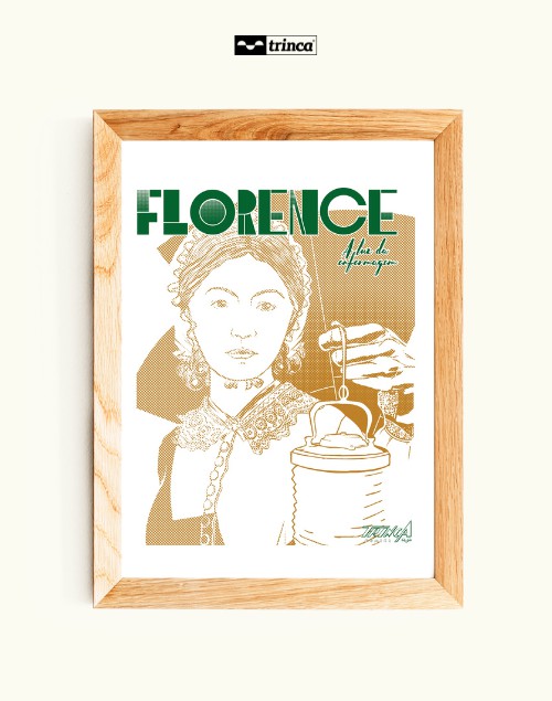 Quadro Decorativo - Comics - Florence Nightingale