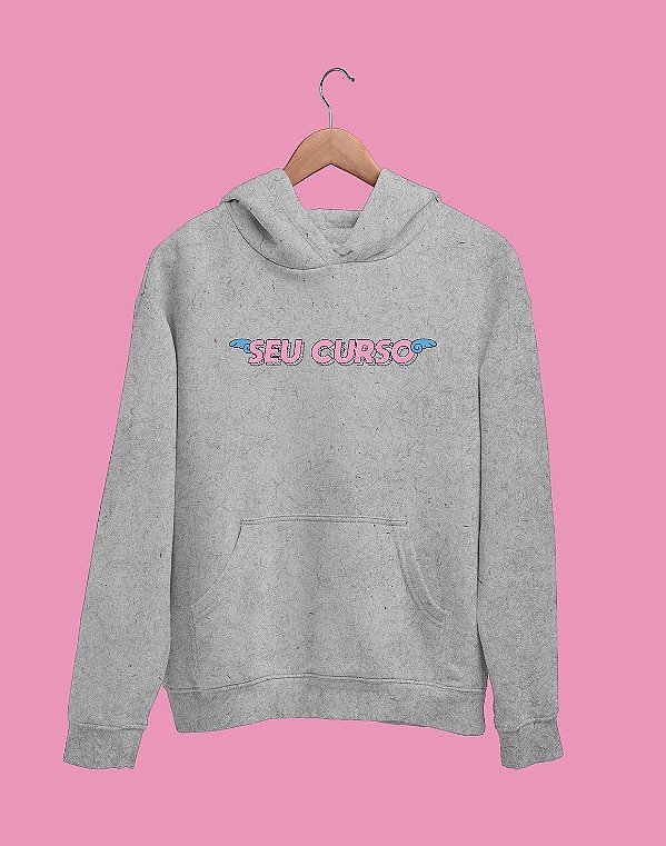 Moletom Canguru Flanelado - Seu Curso (Personalizável) - Voe Alto