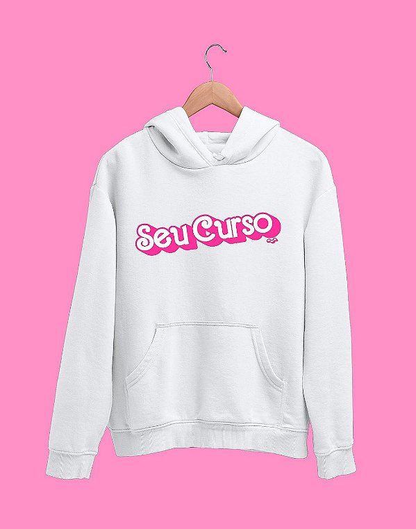 Moletom Canguru (Flanelado) - Seu Curso (Personalizável) - Barbie