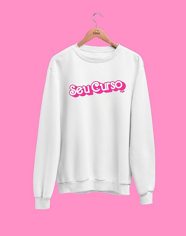Moletom Básico (Flanelado) - Seu Curso (Personalizável) - Barbie