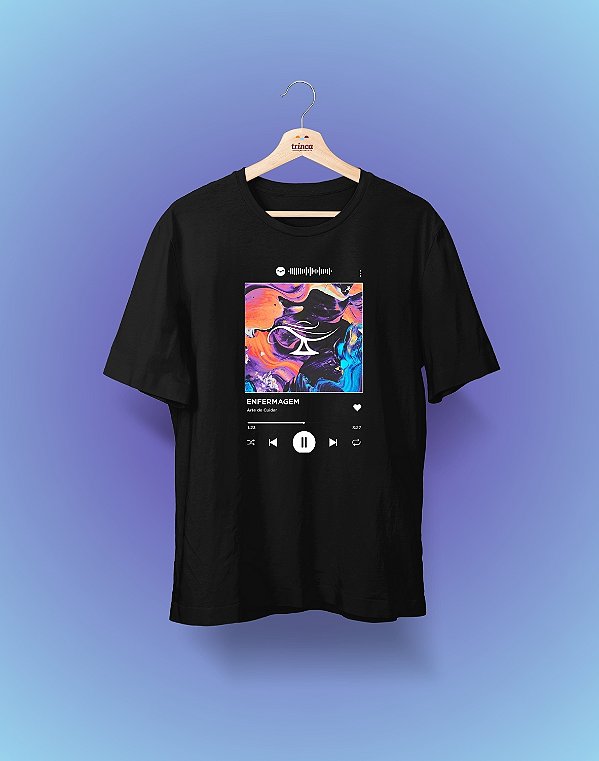 Camisa Universitária - Enfermagem - Playlist - Basic