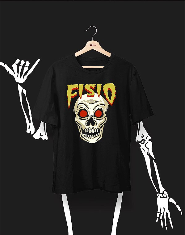 Camisa Universitária - Fisioterapia - Halloween - Basic