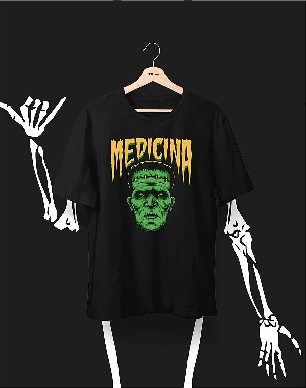 Camisa Universitária - Medicina - Halloween - Basic