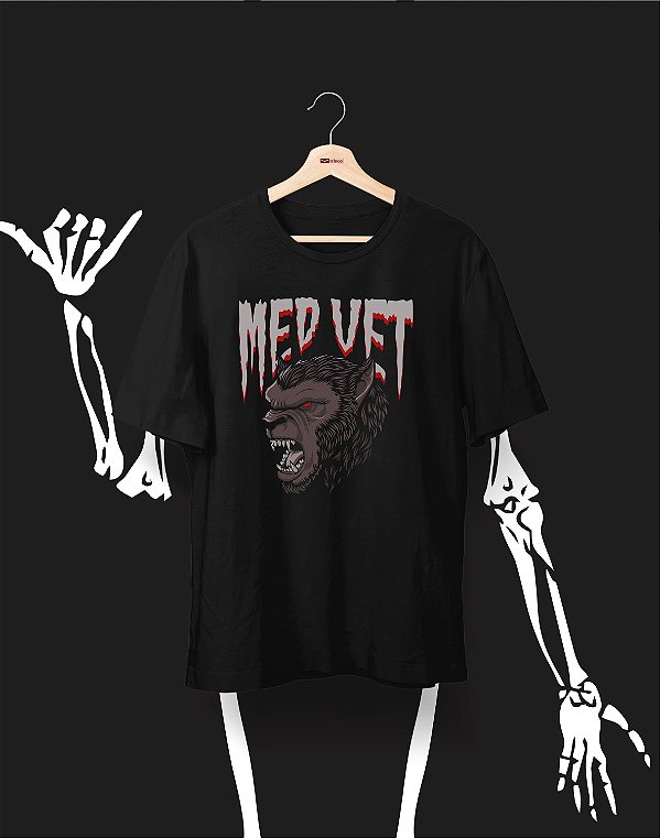 Camisa Universitária - Medicina Veterinária - Halloween - Basic