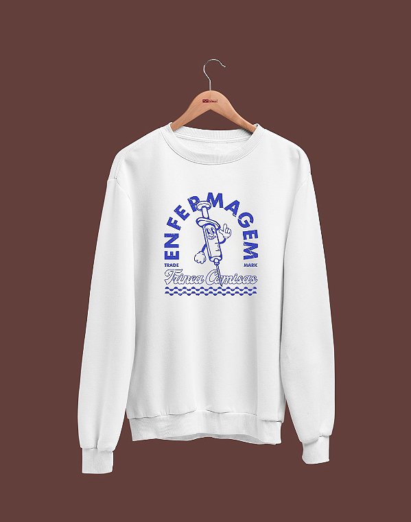 Moletom Básico - Enfermagem - RETRÔ - Flanelado