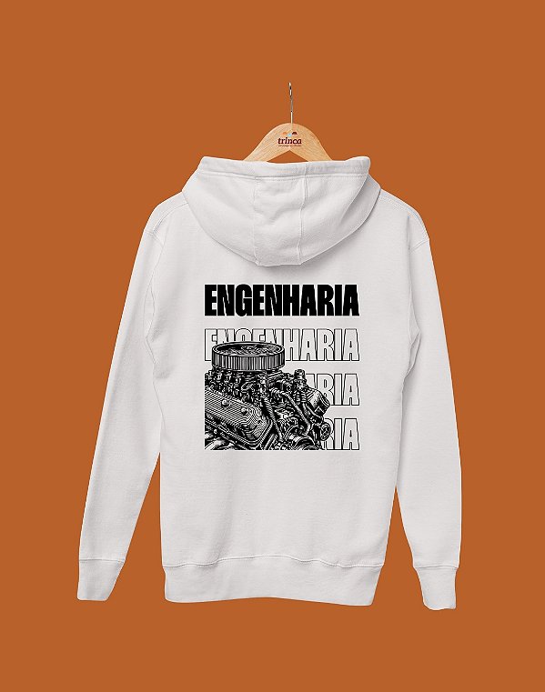 Moletom Canguru Flanelado - Engenharia - Repetição - Basic