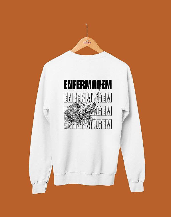 Moletom Básico Flanelado - Enfermagem - Repetição - Basic