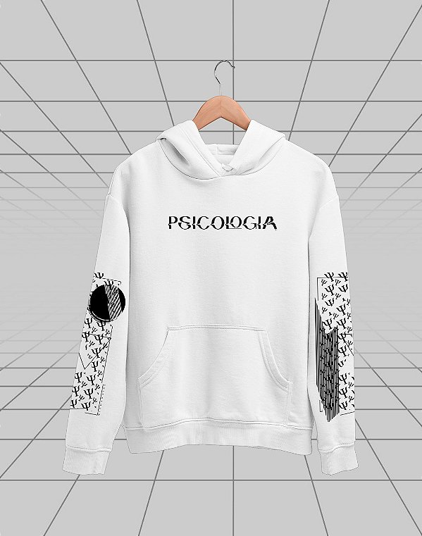 Moletom Canguru Flanelado - Psicologia - Abstrato - Basic